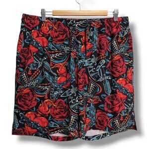 Constantly Varied Gear CVG Men’s Drawstring Tattoo Pattern Shorts Size XXL